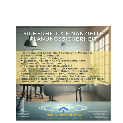 INSOLVENZSCHUTZ24 - SORGLOS Paket | Monatsabo